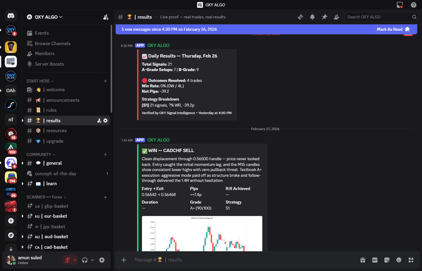 AI Trading Discord Bot β Live production screenshot
